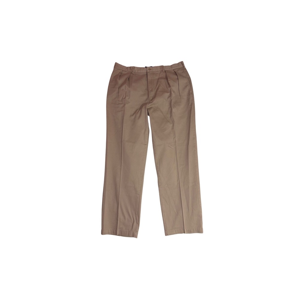 POLO RALPH LAUREN Andrew Pant Men 38/32 Tan Vintage Double Pleated Chinos